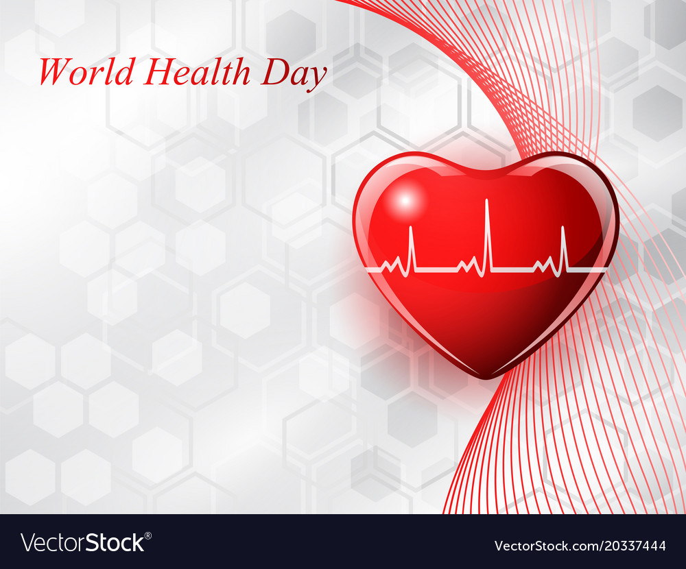 Heart shape on the abstract background