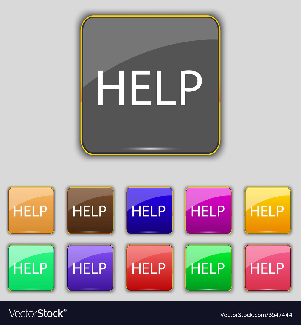 Help point sign icon question symbol set