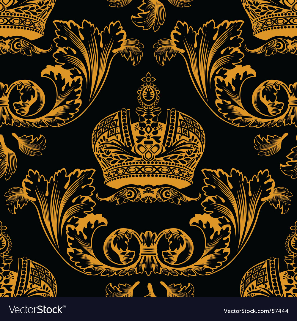 Ornate Gold Crown Pattern