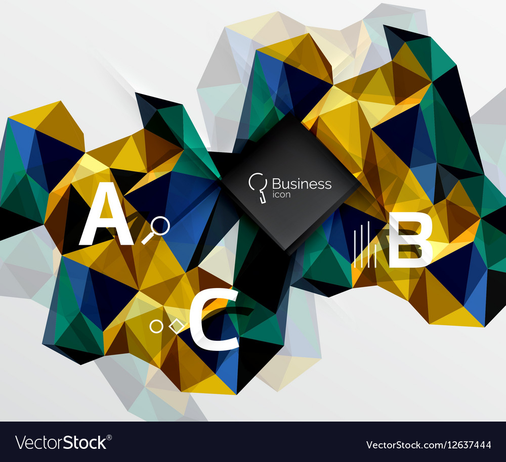 Polygonal triangle abstract background