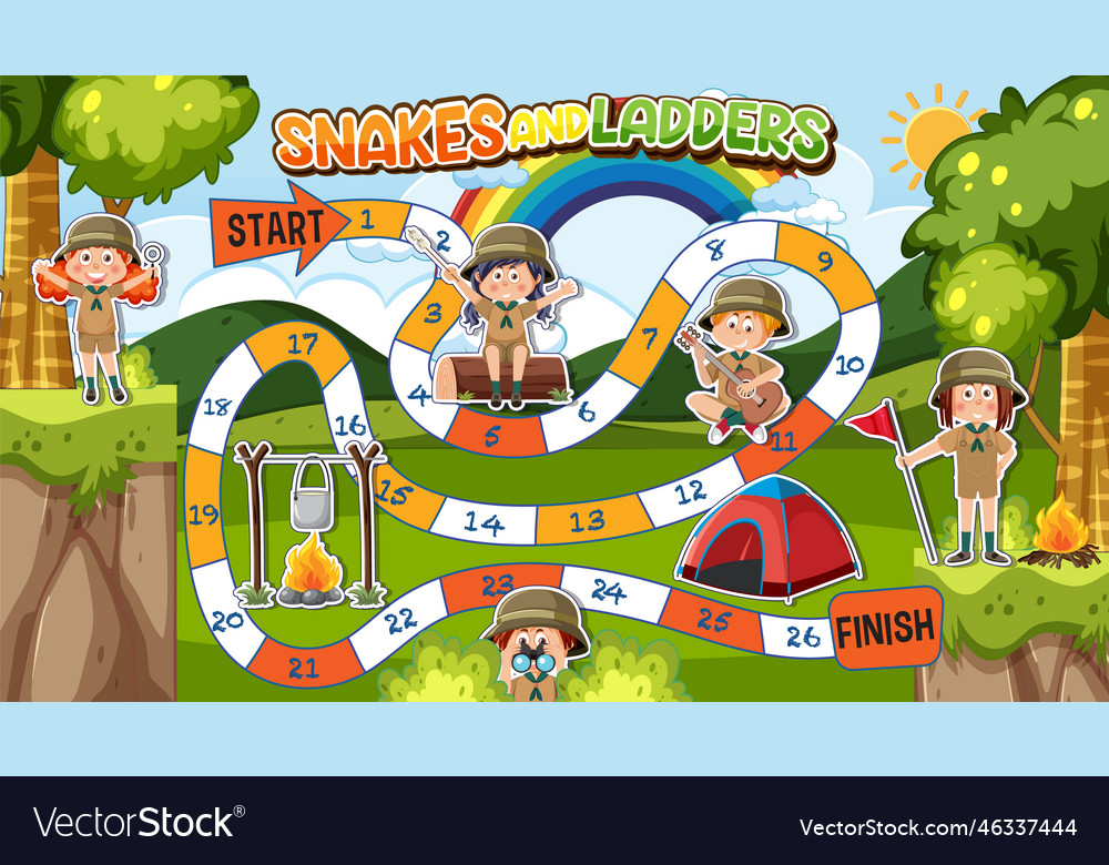 Premium Vector  Simple board game template for children