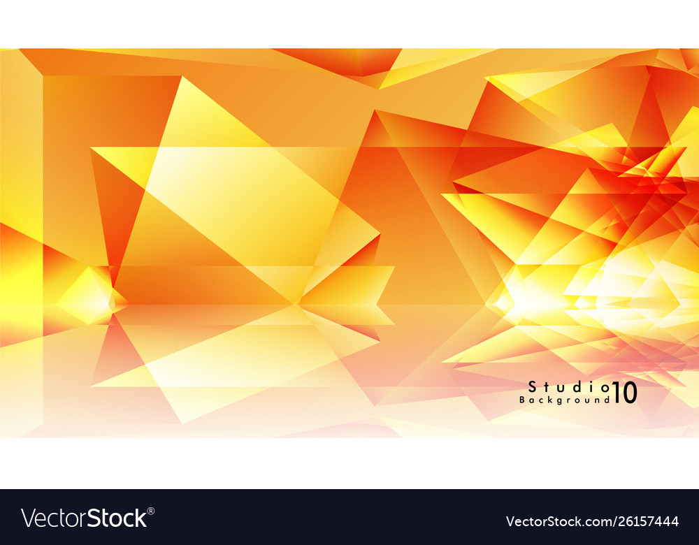 Studio background abstract triangles