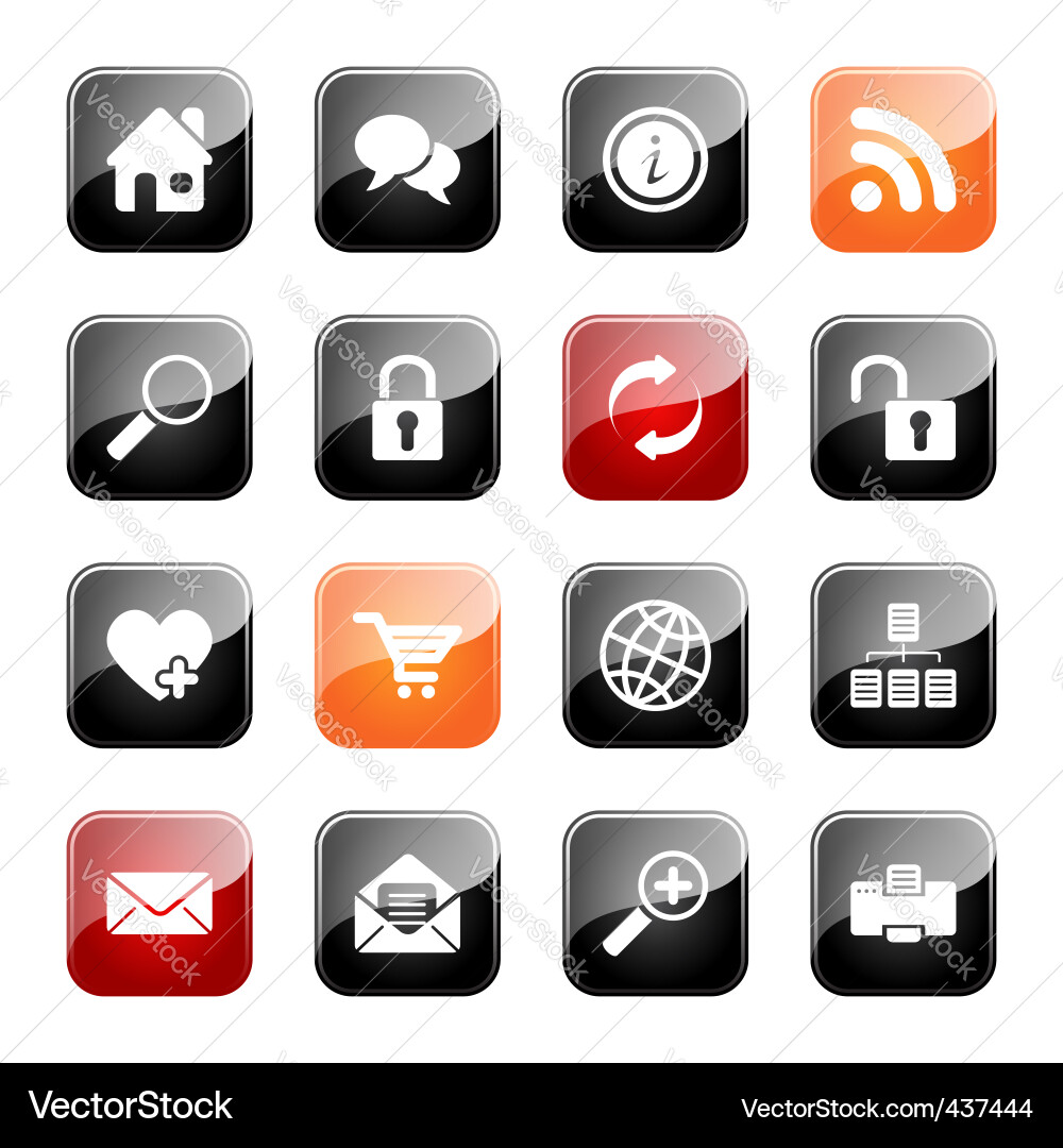 Web icons Royalty Free Vector Image - VectorStock