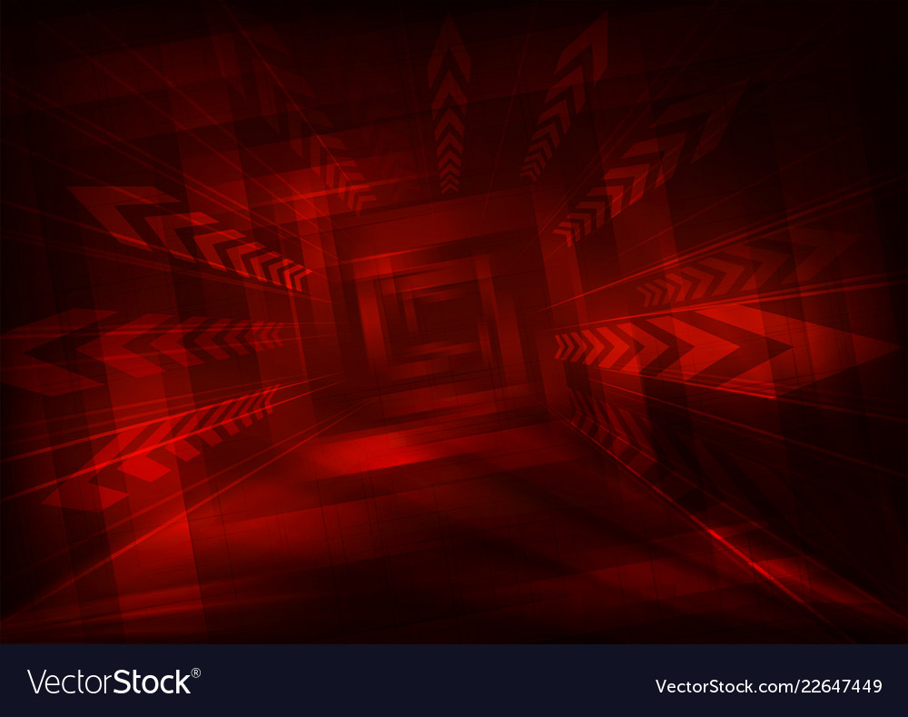 Abstract dark red design with arrows explosion