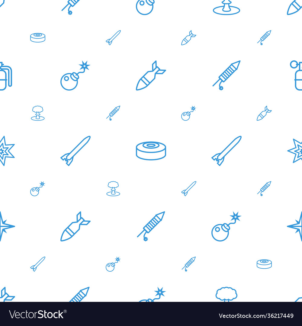 Explosion icons pattern seamless white background
