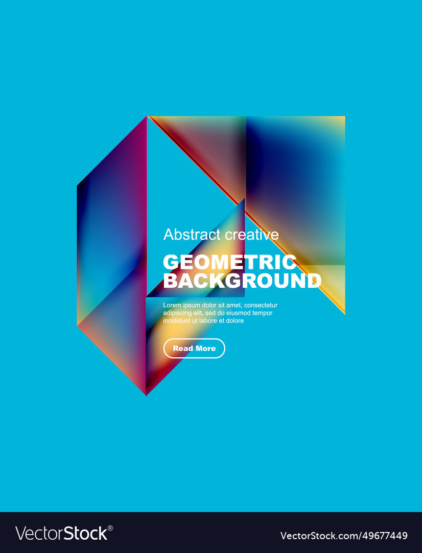 Gradient triangles abstract background vector image Gradient triangles abstract background
