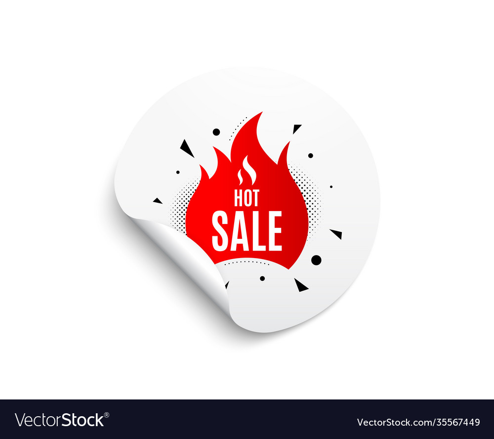 Hot sale banner discount sticker shape