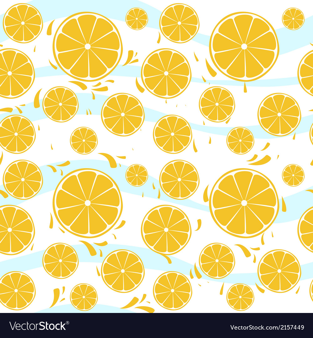 Orange Slice Pattern - Splash Effect