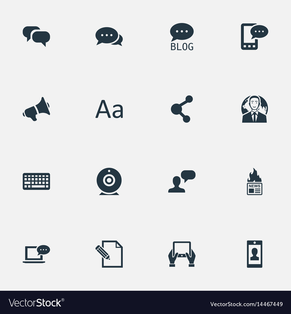 Set of simple user icons