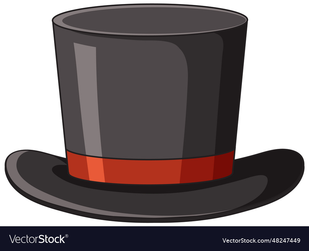 Simple magician hat cartoon Royalty Free Vector Image