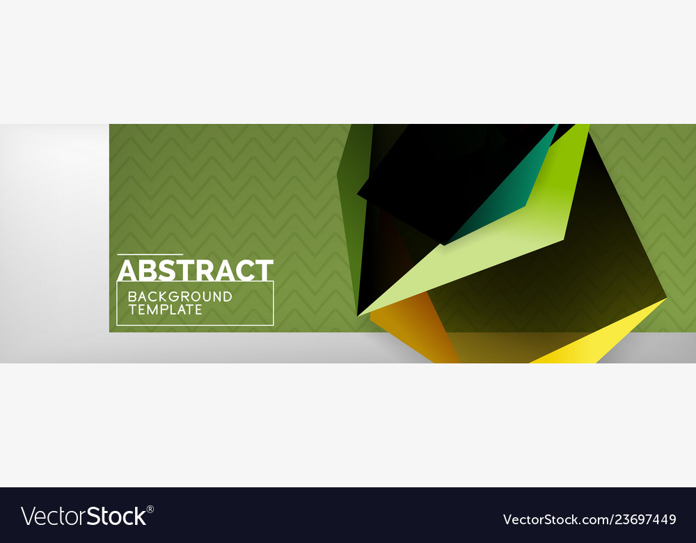 Triangular 3d geometric shapes composition vector image Triangular 3d geometric shapes composition