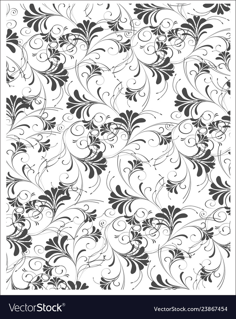 Batik design style patterns are same for fabric vector image Batik design style patterns are same for fabric