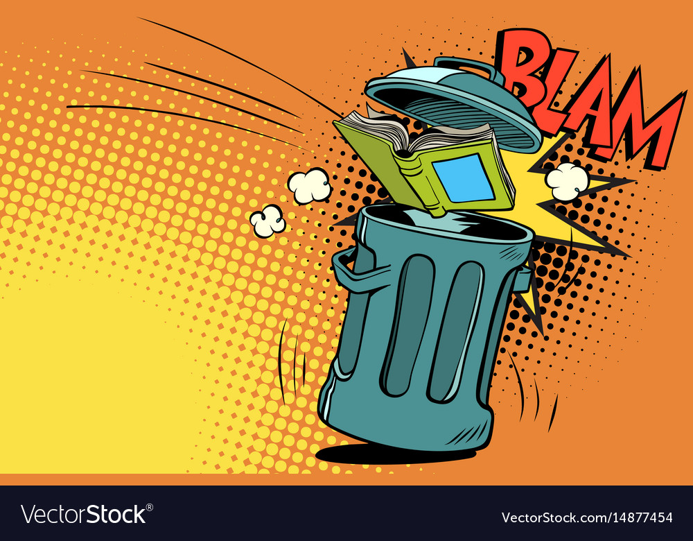 Book in Trash Can