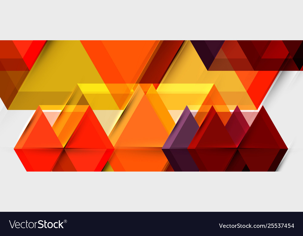 Geometric triangle and hexagon abstract background