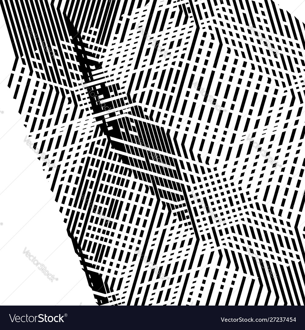 Glitch noise abstract art overlapping random vector image Glitch noise abstract art overlapping random