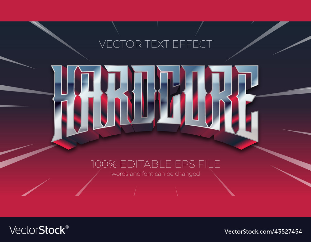 Hardcore Text Effect - Bold & Dynamic