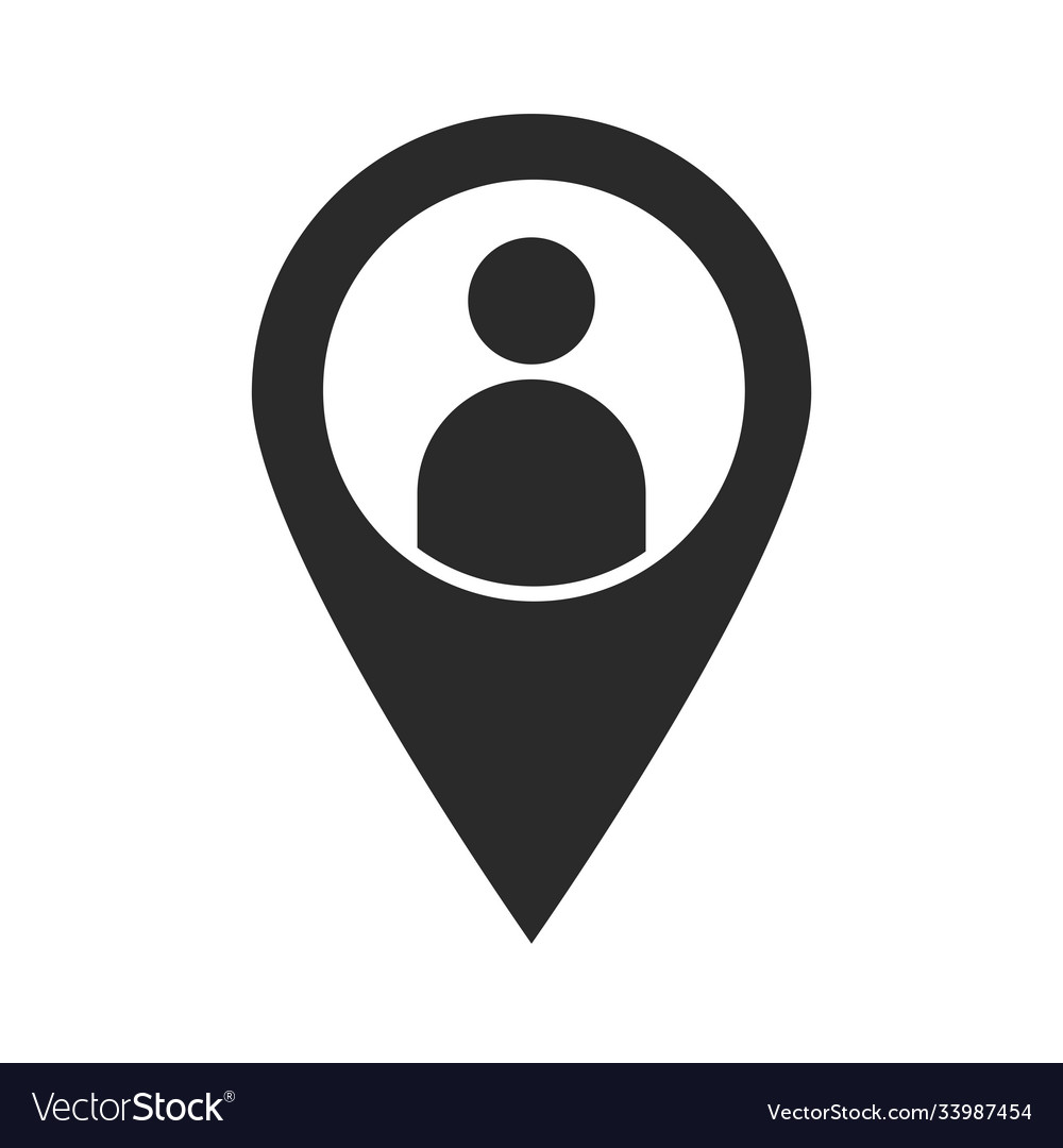 Navigation pointer avatar destination silhouette