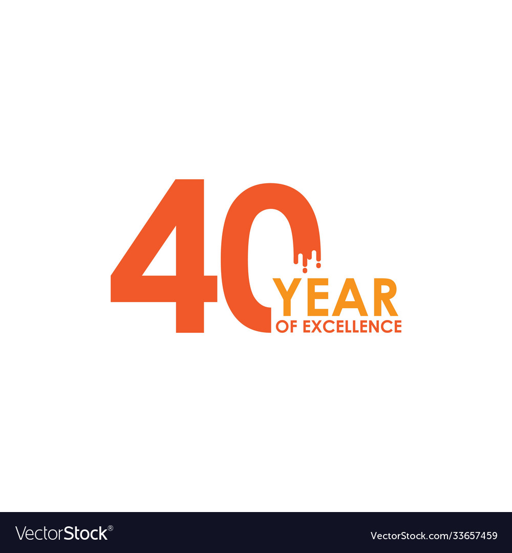 40 year excellence template design