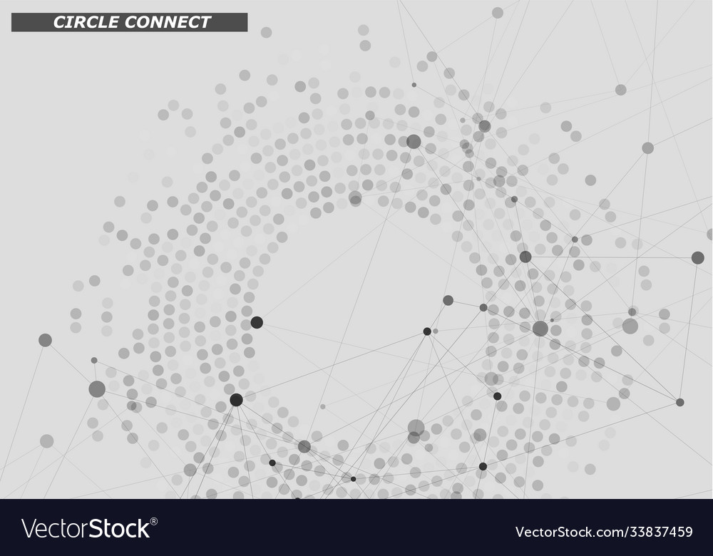 Abstract swirl line and dotted background vector image Abstract swirl line and dotted background
