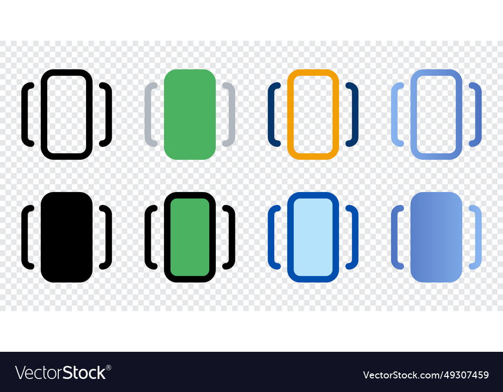 Carousel icons in different style