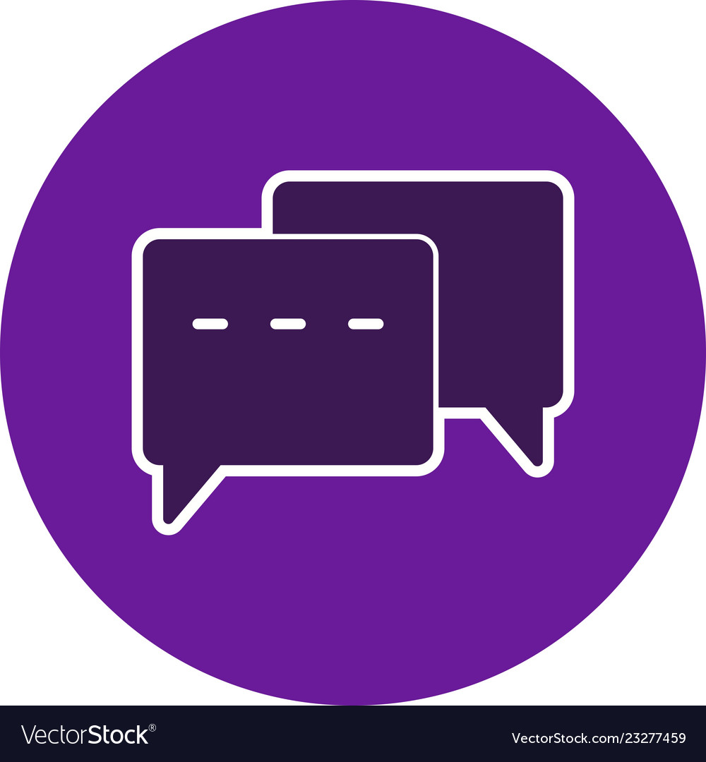 Conversation icon Royalty Free Vector Image - VectorStock