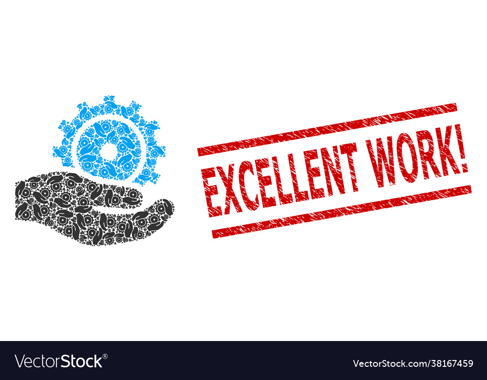 Development service recursive collage vector image Development service recursive collage