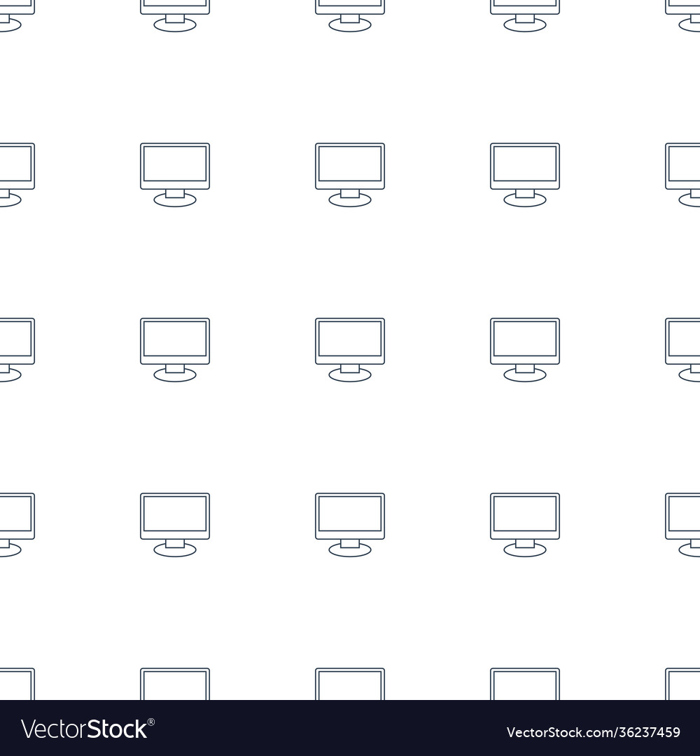 Display icon pattern seamless white background