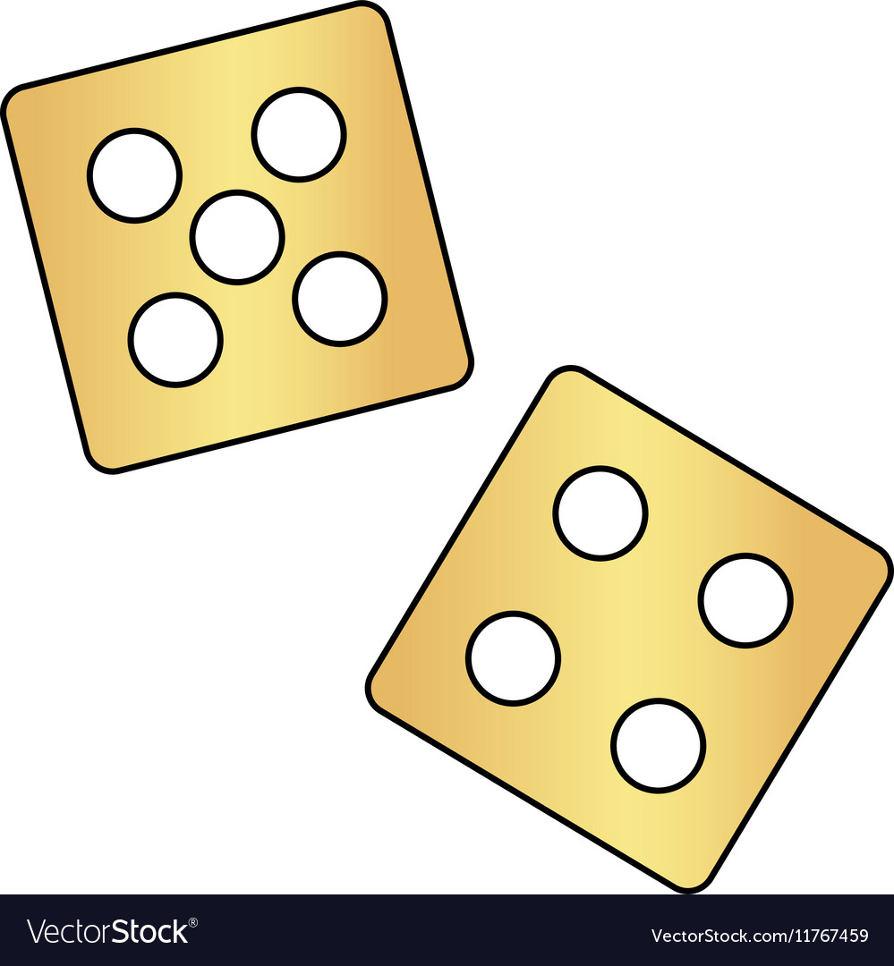 Game dice computer symbol