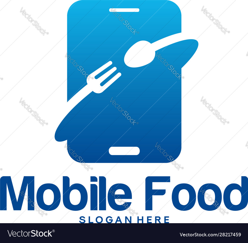 Online-Food Logo Designs mobile