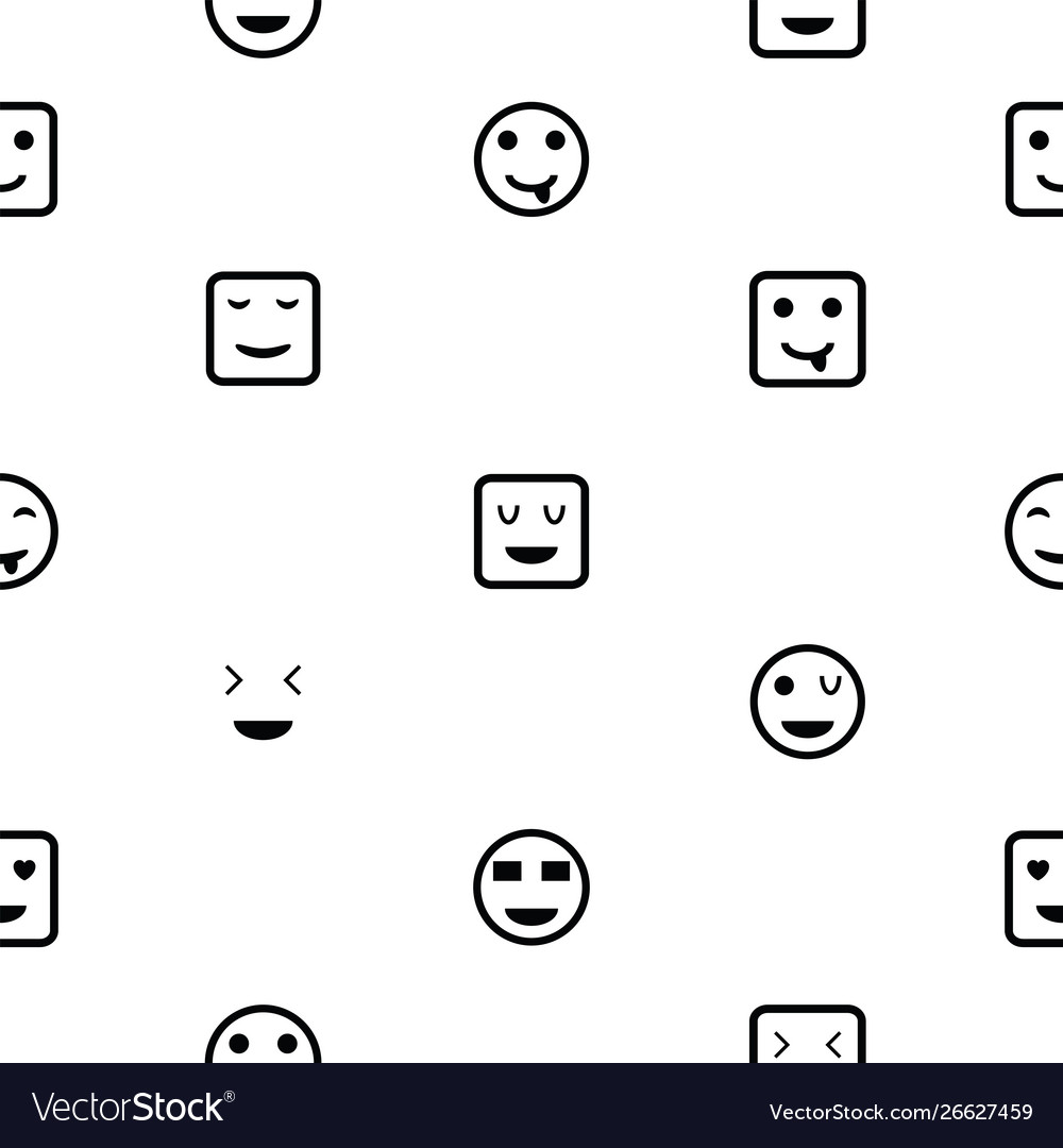 Smile seamless pattern background icon