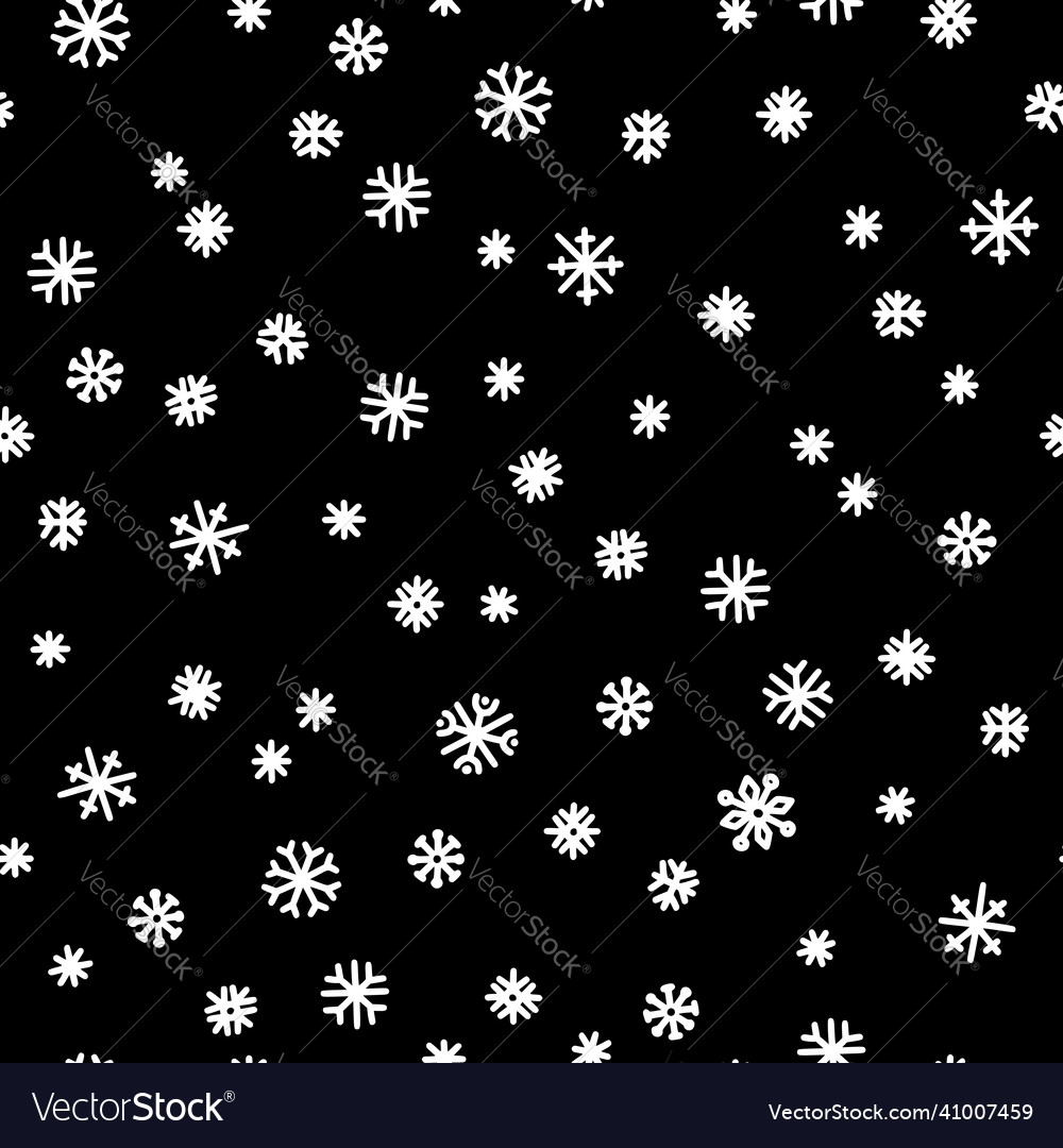 White Snowflake Winter Pattern