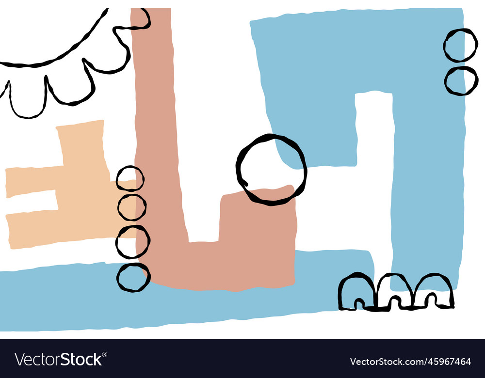A modern style abstraction with composition made Vector Image A modern style abstraction with composition made