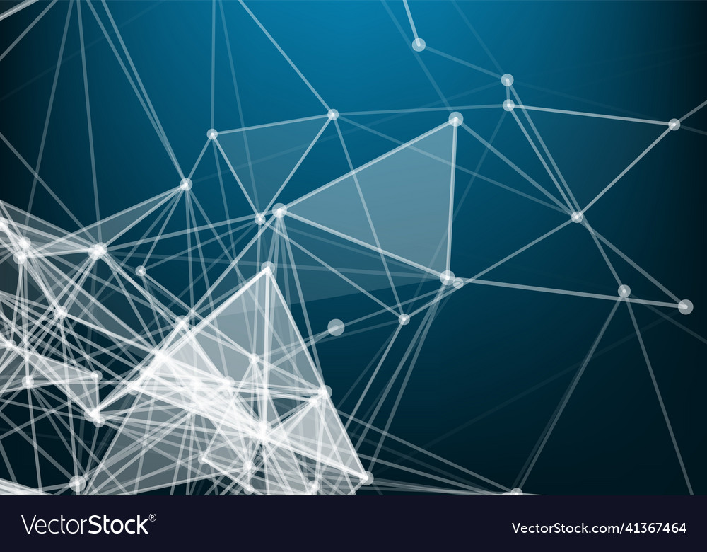 Abstract connecting dots and lines connection vector image Abstract connecting dots and lines connection