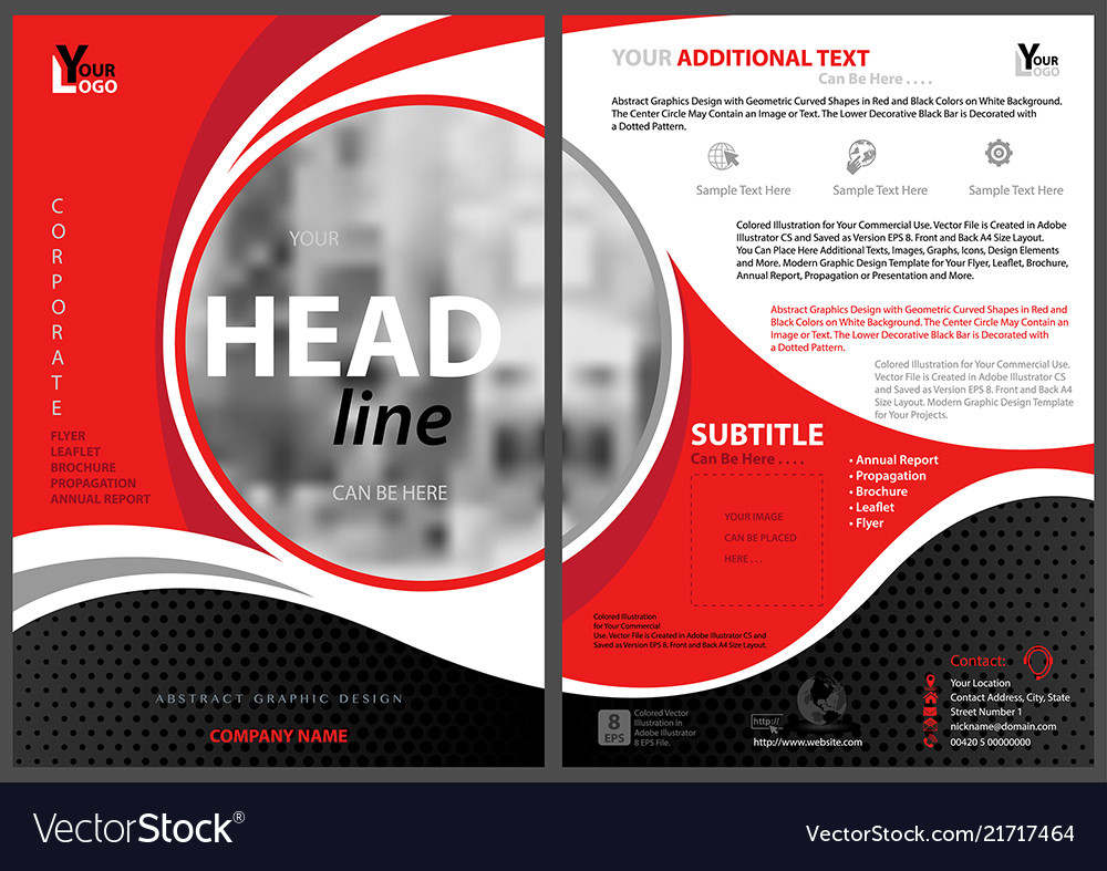 Abstract Modern Flyer Template Royalty Free Vector Image