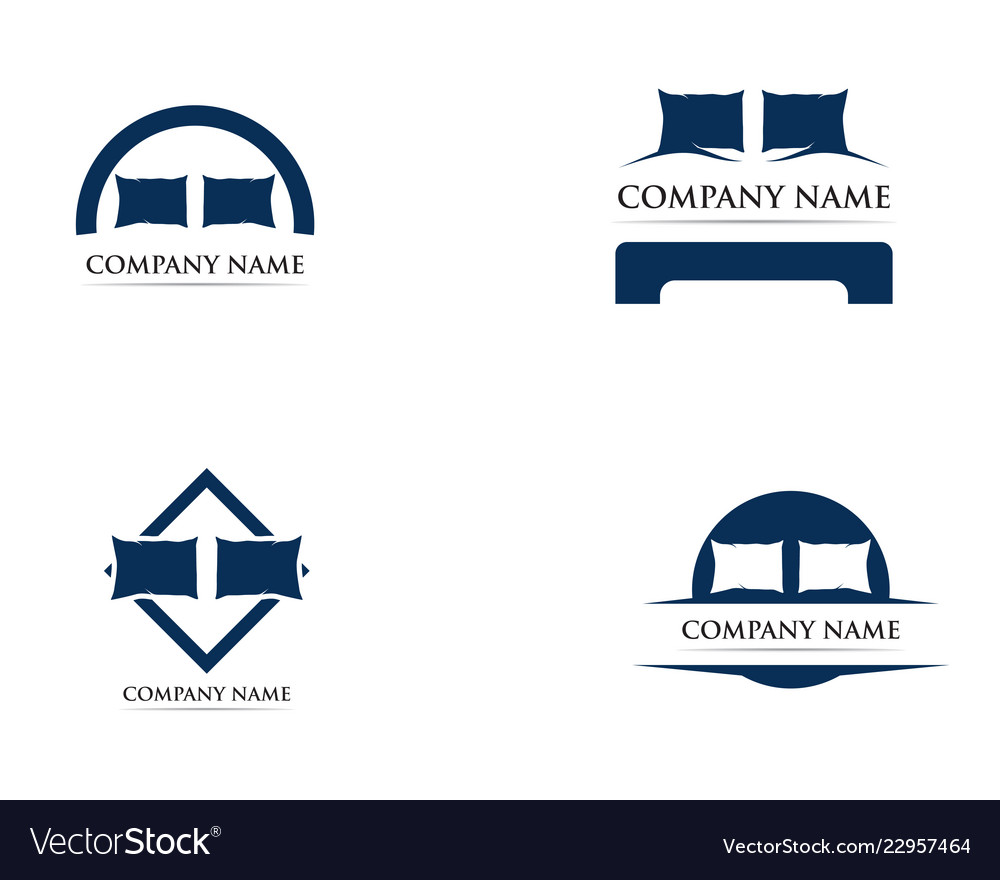 Bed logo template Royalty Free Vector Image - VectorStock