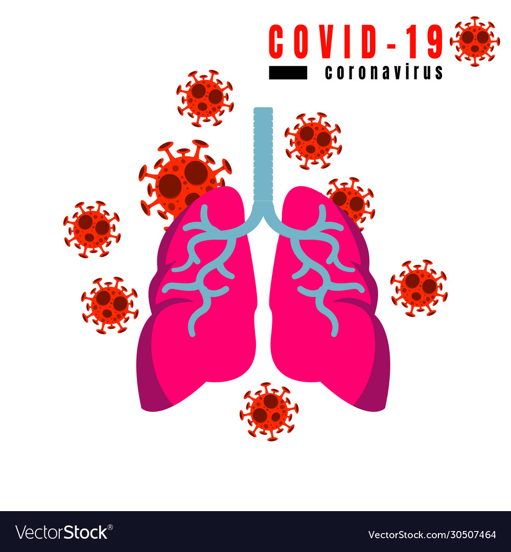 Covid19 And Lung Royalty Free Vector Image - Vectorstock