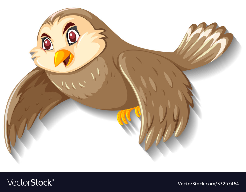 Cute sparrow bird cartoon character Royalty Free Vector Cute sparrow bird cartoon character Royalty Free Vector