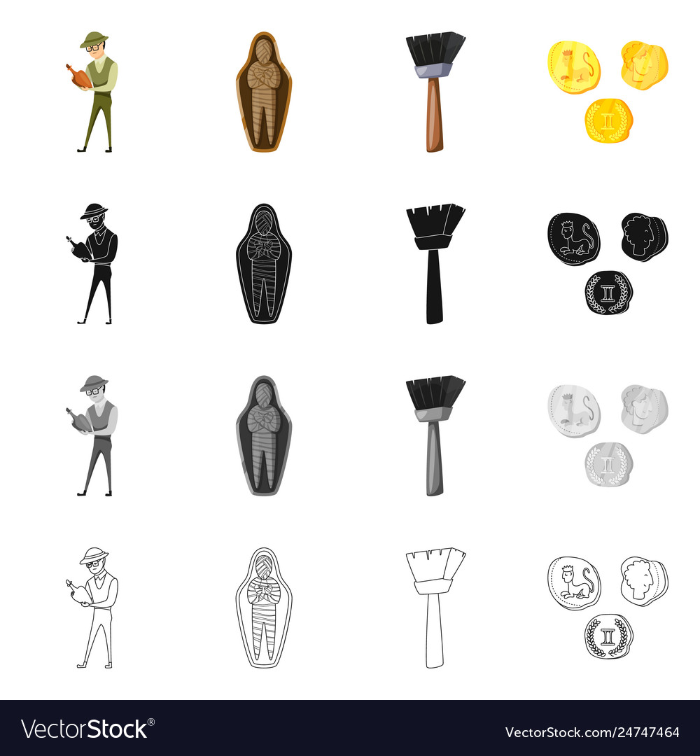 Isolated object story and items icon vector image Isolated object story and items icon