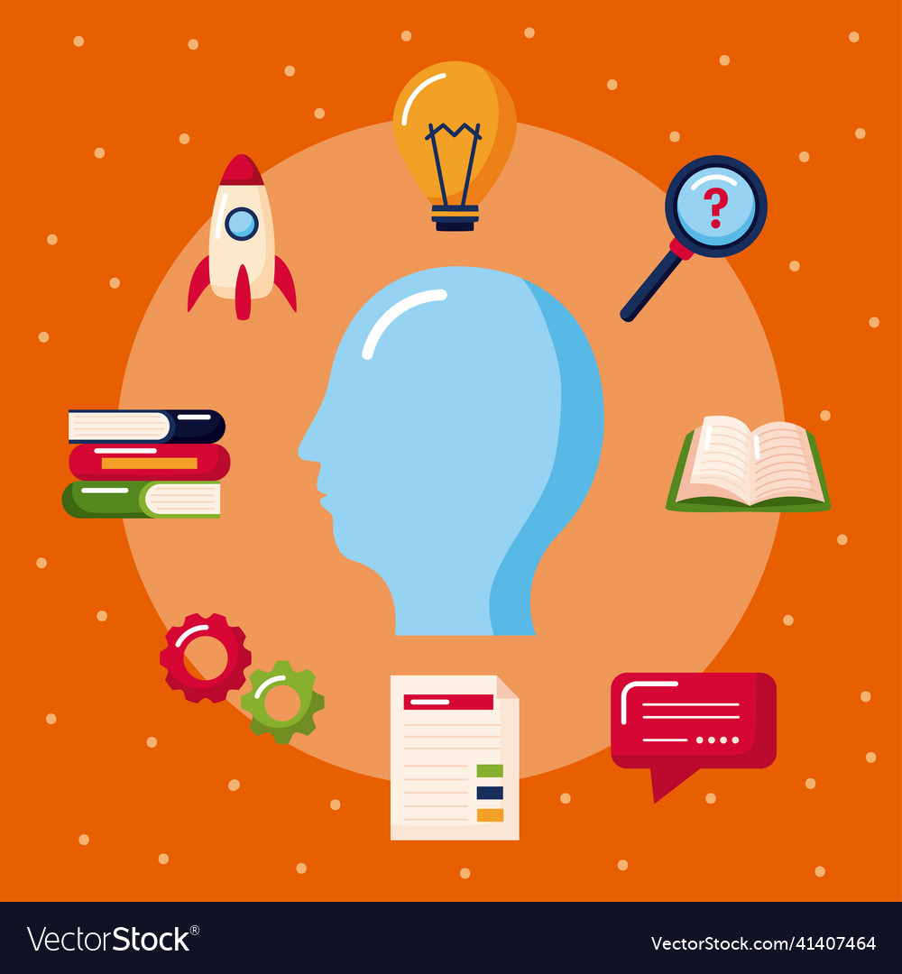 Nine Knowledge Management Icons Royalty Free Vector Image