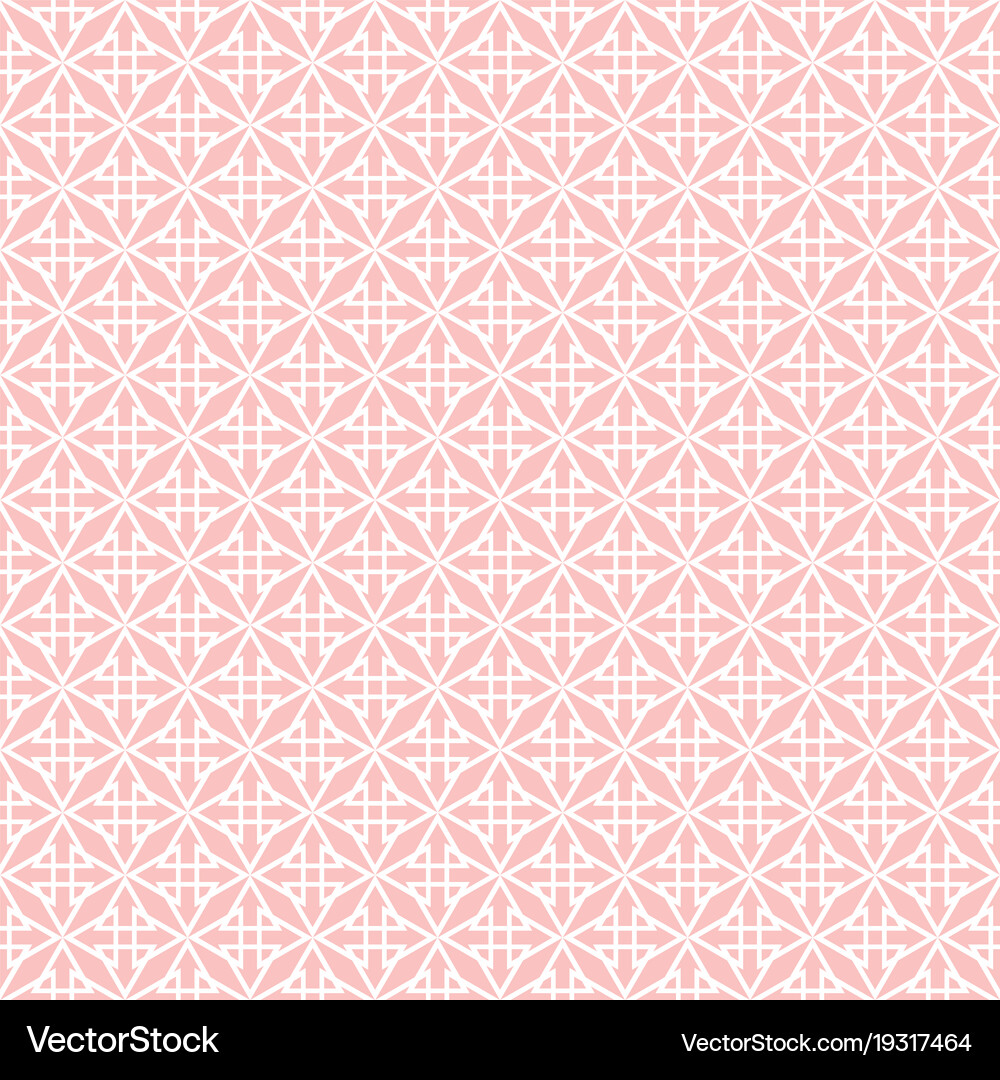 Pink & White Geometric Tile Pattern Royalty Free Vector