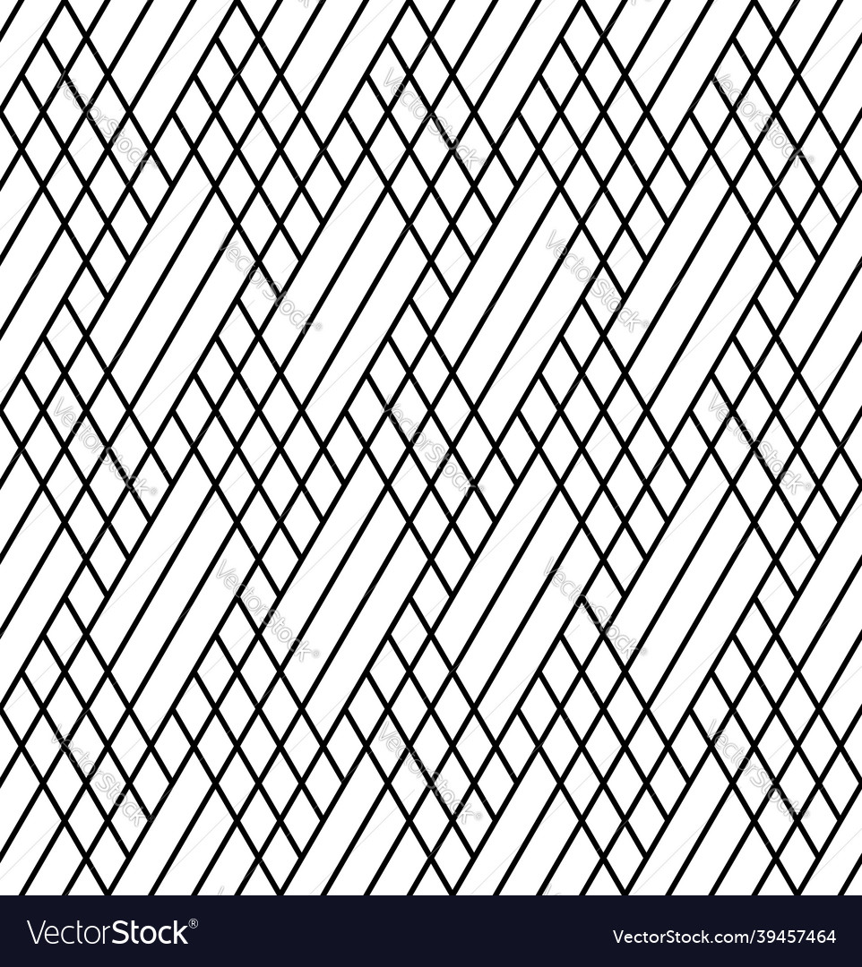 Seamless diamonds lattice pattern vector image Seamless diamonds lattice pattern