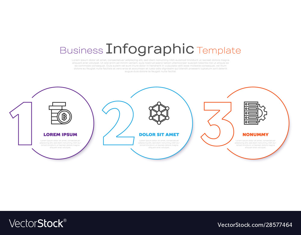 Set line cryptocurrency coin bitcoin blockchain Vector Image Set line cryptocurrency coin bitcoin blockchain