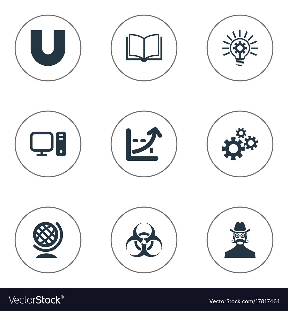 Set of simple knowledge icons