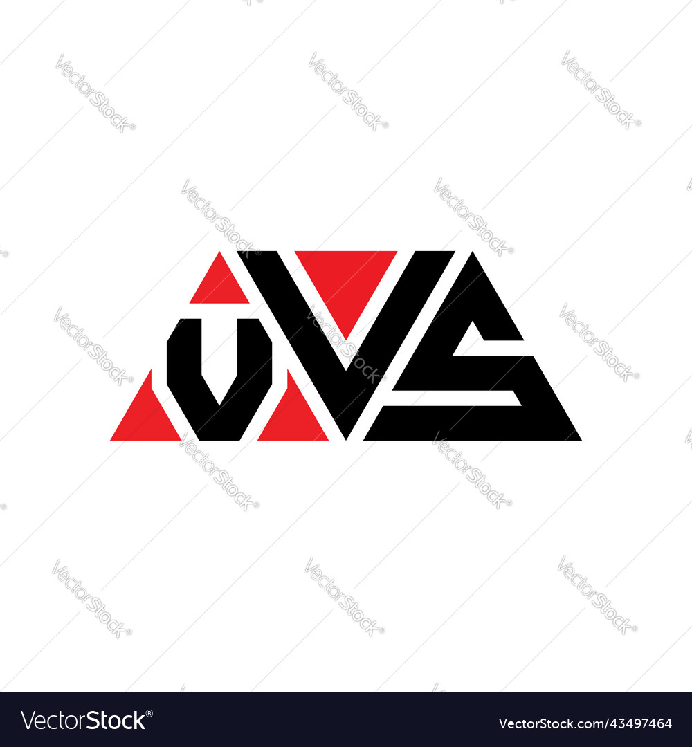 Vvs triangle letter logo design