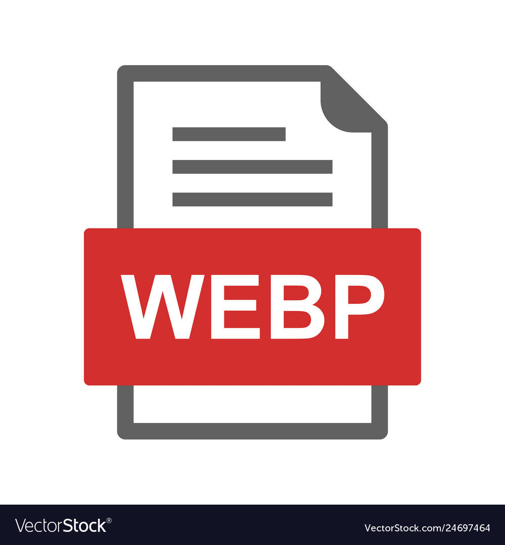 Webp file document icon
