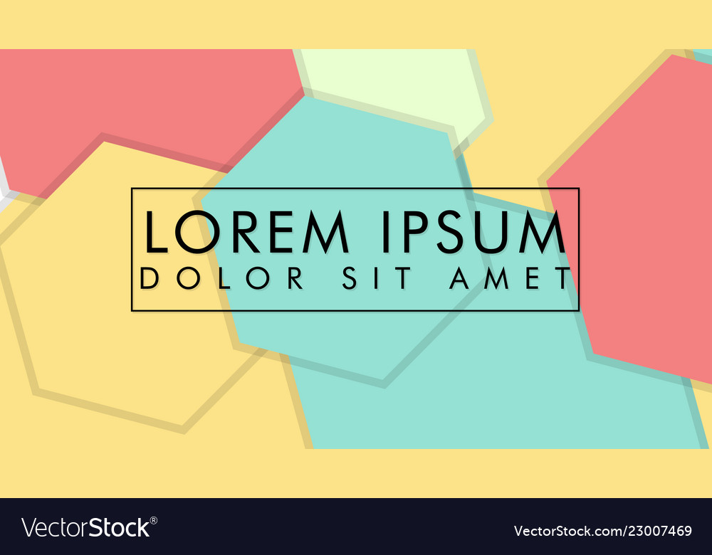 Abstract colorful hexagon background vector image Abstract colorful hexagon background