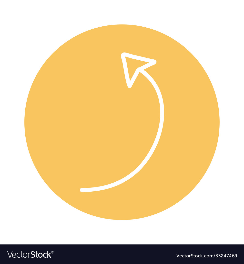 Arrow thin direction reload block style icon