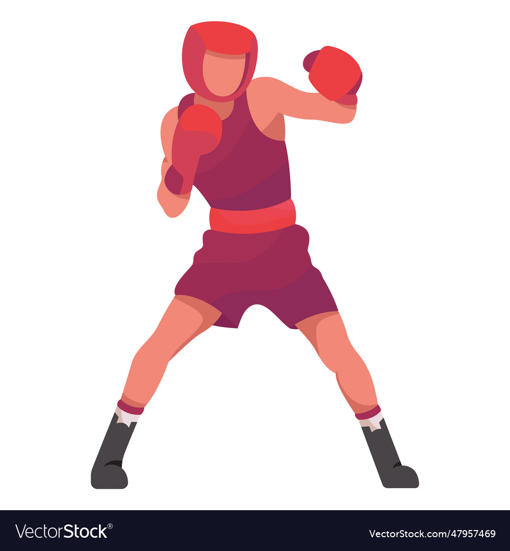 Boxer flat Royalty Free Vector Image - VectorStock