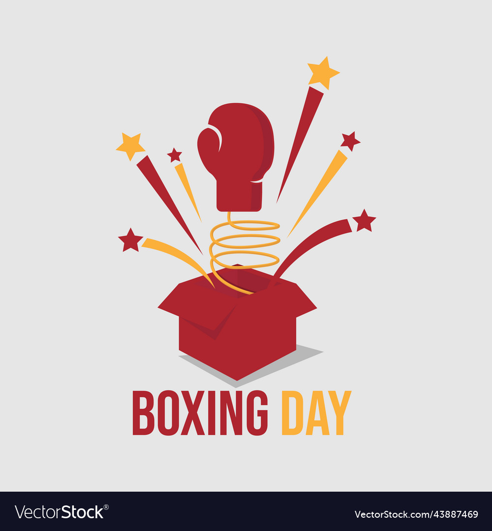 Boxing day graphic design image Royalty Free Vector Image