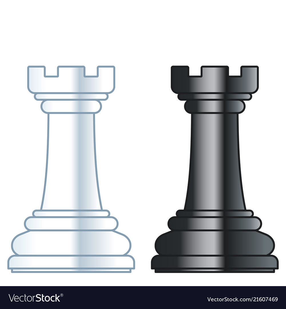 chess rook piece 2494121 Vector Art at Vecteezy